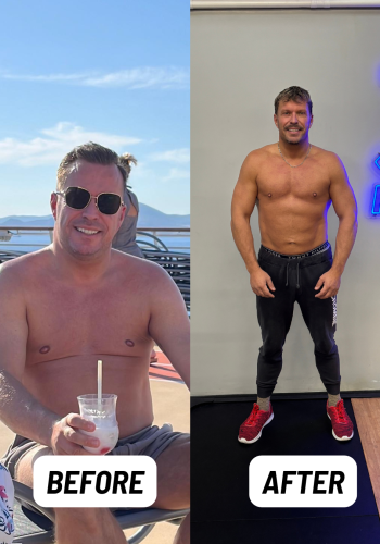 Voor en na resultaat van afvallen bij JC Fitness